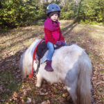 Poney l'hiver enfant