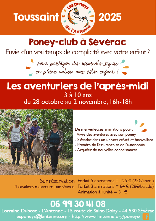 Affiche - Les Poneys de l'Antenne - Les aventuriers de l'après-midi