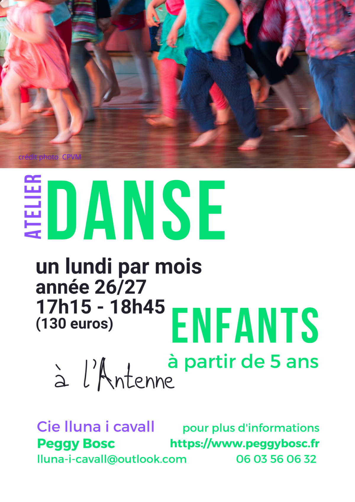 ateliers danse enfants 26 27 à l'Antenne